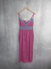 ANOKHI FOR MINT DRESS LARGE. SUNDRESS PINK FLORAL.  LONG SUMMER DRESS
