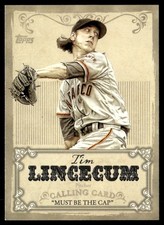 2013 Topps Calling Cards Tim Lincecum San Francisco Giants #CC-10