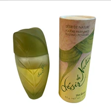 Vtg Yves Rocher DESIRE DE NATURE Eau de Toilette 2 oz Dusting Powder Lot Set