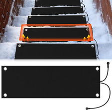 1 Pcs Heated Snow Melting Mats,10 X 30 in No-Slip Rubber Heated Outdoor Mats,Sno
