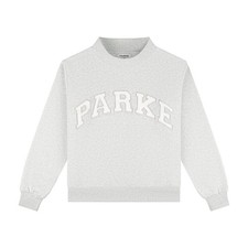 parke Womens Gray Crewneck Pullover Sweatshirt 2XL Logo Graphic Print