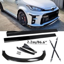 Front Bumper Lip Spoiler Rear Lip Glossy Black Body Kits For Toyota Yaris Gr Front Bumper Lip Spoiler Rear Lip Glossy Black Body Kits For Toyota Yaris Gr