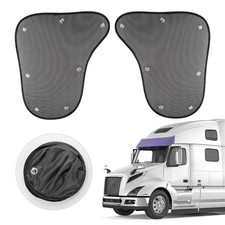 JDMON Side Window Sun Shade for Semi Trucks, 23.4 19.4 inch Truck Black