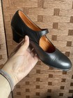 Gladis Brand Black and Tan Leather Flamenco Dance Mary Jane Women’s Heals — photo 5
