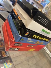 Lot Of 6 Nintendo NES Boxes Styrofoam Posters Papers Heavy Barrel Dash Galaxy