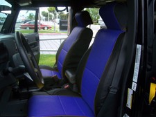 For 2011-2012 Jeep Wrangler Jk 4doors Custom Fit 2 Front Seat Covers Blackblue For 2011-2012 Jeep Wrangler Jk 4doors Custom Fit 2 Front Seat Covers Blackblue