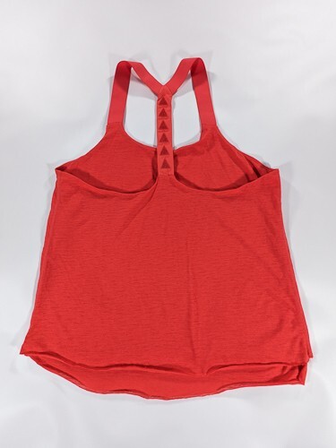 Womens Small PRANA Racer Back Training Tank Top Bright Orange - Picture 2 of 8