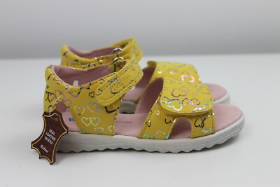 Neue Richter Sandalen Gr. 23 24 Lilly gelb mit Herzchen Schuhe für Mädchen