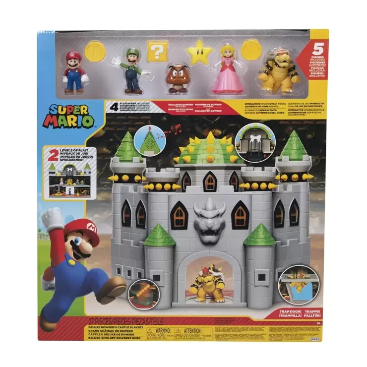 Nintendo Super Mario Bowser Castle Playset With Super Mario