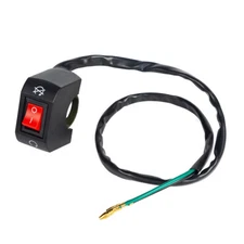 Motorcycle 7/8" 22mm Front Handle Bar Light Engine Kill Switch Universal ABS