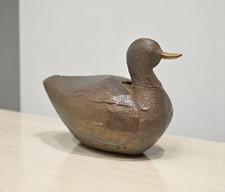 Vintage Holzente Vogel Figur Original Alt Handgeschnitzt