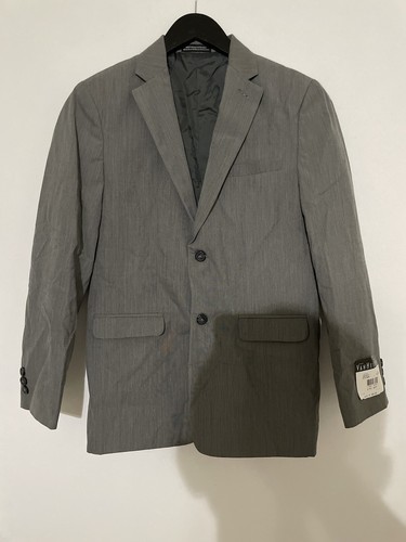 Van Heusen Size 16 Regular BOYS Grey Suit Jacket Blazer 1 PIECE NWT - Picture 6 of 8