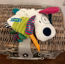 Mamas & Papas 'But Loves You More' Puppy Dog Soft Toy Comforter Taggie Beanie