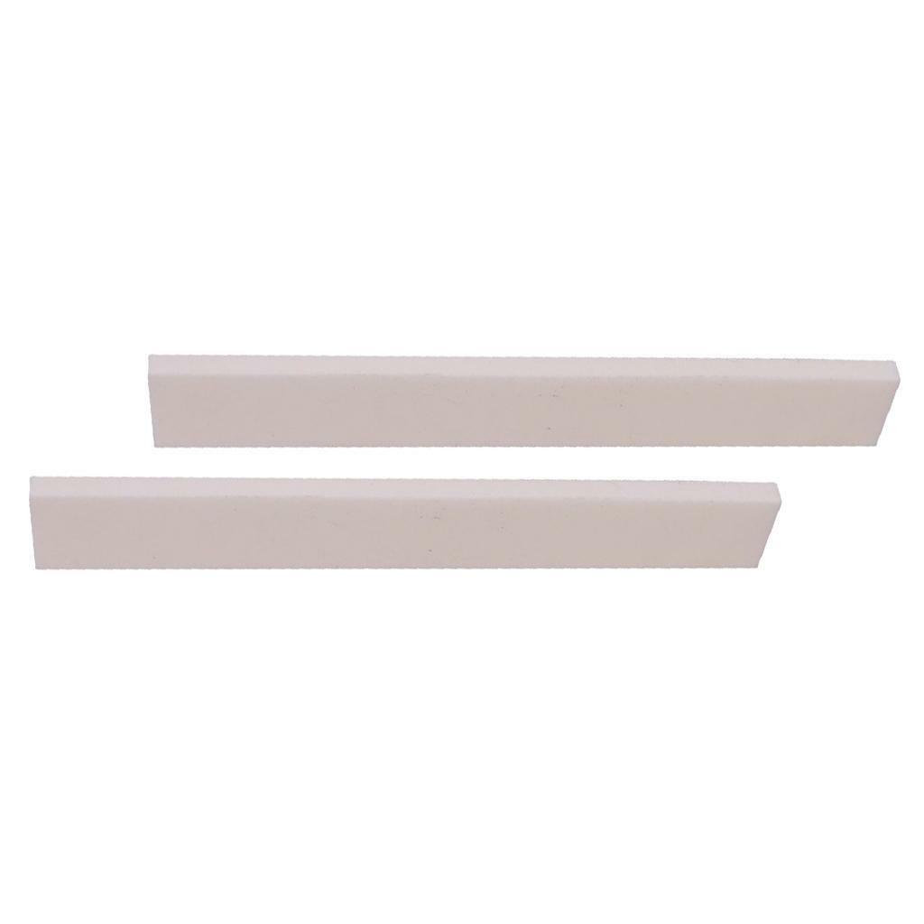Lot de 2 vierges blanches 80 x 3 x 10 mm pour ukulélé basse électrique