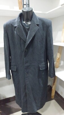 CONBIPEL CAPPOTTO MISTO LANA usato Uomo Man Grigio Tg 54 PGC358PI