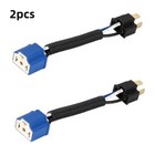 <!--F#f_0-->2pcs H4 9003 Ceramic Headlight Wiring Harness Socket Plug Extension Cable<!--F/-->