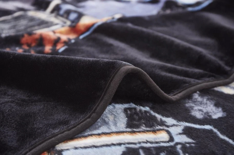 Manta de felpa 79x96" American Truckers Drive with Pride visón de 18 ruedas piel sintética Foto 2 de 2