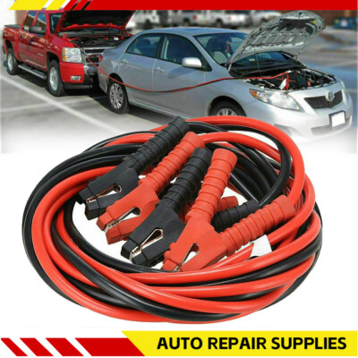 Heavy Duty Jumper Booster Cables Power Commercial Grade Battery 2 Gauge 600 AMP