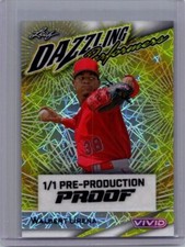 Walbert Urena 2024 Leaf Baseball 1/1 Pre Production Proof
