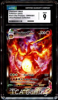 CGC 9 MINT Charizard VMAX SWSH261 FULL ART HOLO 261 SWSH PROMO