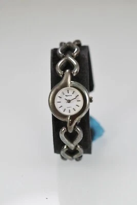 Majestron Uhr Damen Schwarz Grau Edelstahl Antiquiert WR Batt Weiß Quarz - Bild 1 von 4
