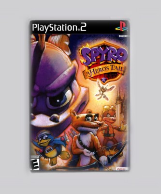 SPYRO A HERO'S TAIL / PS2 - 2''x3'' FRIDGE MAGNET (playstation 2 retro