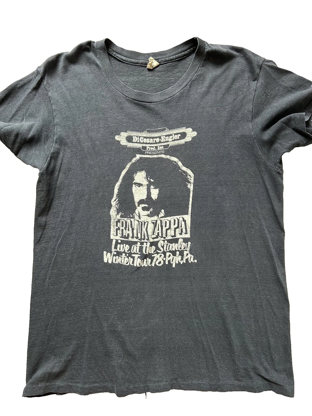 Hanes Black 1970s Vintage T-Shirts for Men