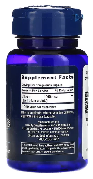 Supplement - Lithium 1000 mcg - Bild 2 von 2