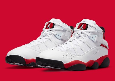 Nike Air Jordan 6 Rings Shoes u0026#034;Cherryu0026#034; White Black Red 322992-126  Menu0026#039;s Sizes | eBay