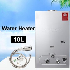 10L Portable Propane Gas LPG Hot Water Heater Instant Heating Tankless System