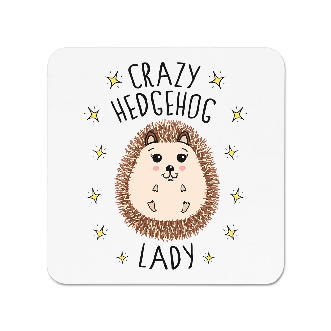 Crazy Hedgehog Lady Fridge Magnet - Cute Funny