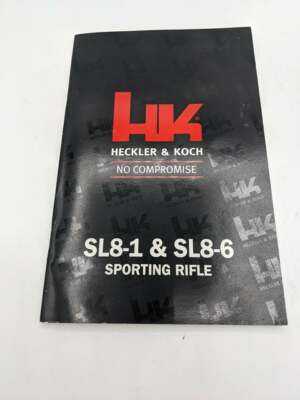 Original Heckler & Koch HK SL8-1 & SL8-6 Sporting Rifle Manual 