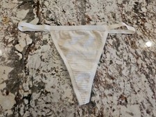 True Vintage Victoria Secret Signature Waistband V String Cotton