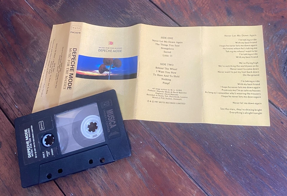 DEPECHE MODE Music For The Masses -- Cassette Tape Indonesia - Image 2 of 4
