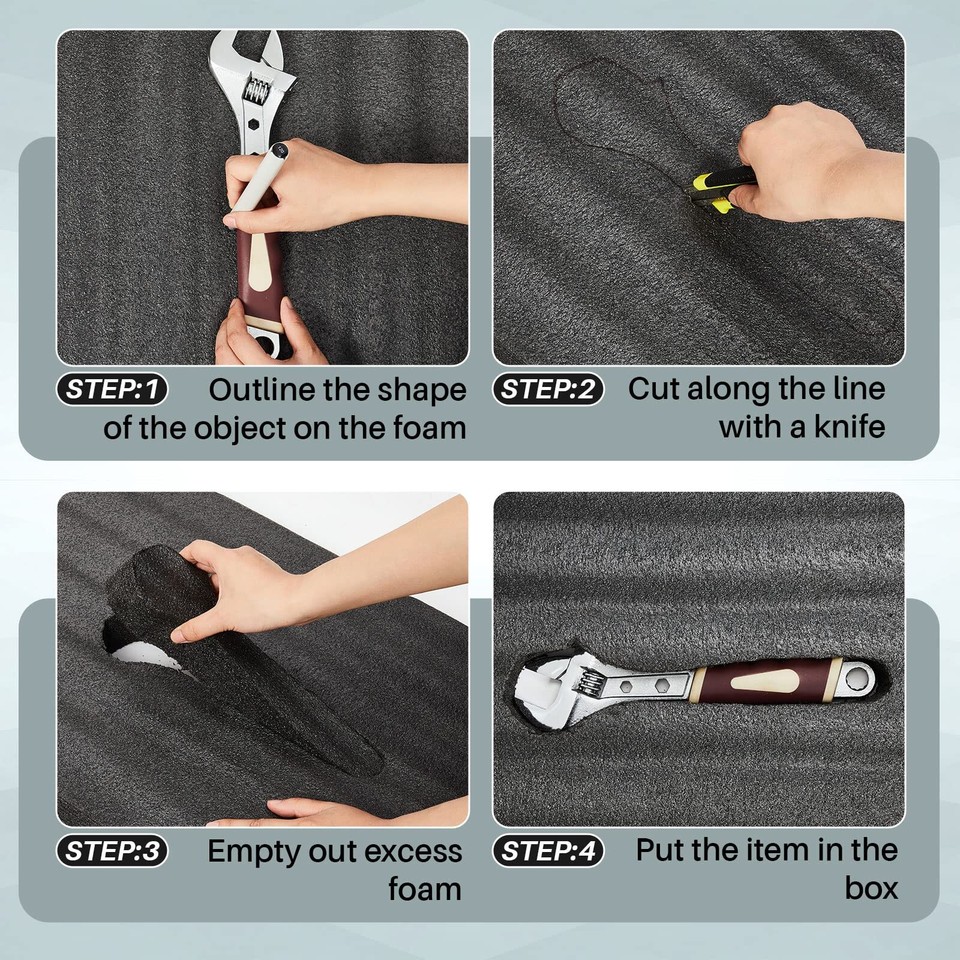 Ramede Customizable Polyethylene Foam Sheet Apart Foam Insert Pad