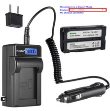 Kastar Battery LCD AC Charger for Panasonic VW-VBD1/E VW-VBD1E VW-VBD2 VWVBD2E