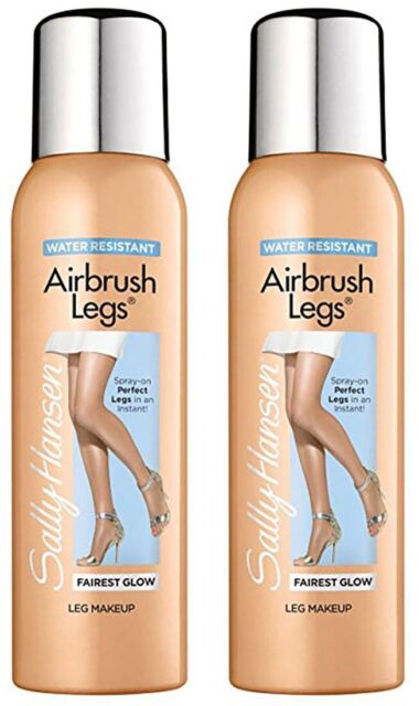 2 Sally Hansen Airbrush Legs Fairest Glow 1.5 oz Spray On Leg Makeup TRAVEL SIZE