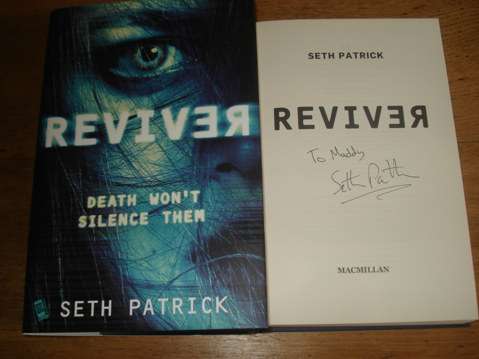 SETH PATRICK REVIVER.SIGNED COPY , HARDBACK 2013
