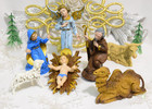 Vintage Italy Shatterproof Nativity Figurines — photo 2