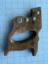 Five-Screw Disston Hand Saw  Wood Handle AS  SHOWN