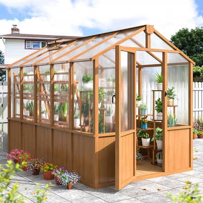 #ad #ad Wooden Greenhouse 6x10 FT Walk in Greenhouse for Outdoors $799.99