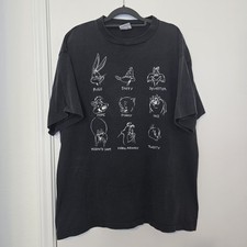VINTAGE 1990's LOONEY TUNES ACME CC Single Stitch Cotton T SHIRT XL Made In USA