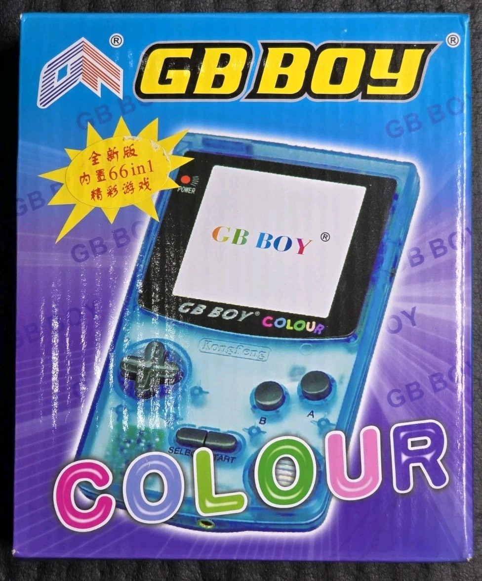 GB BOY COLOUR KONGFENG KONG FENG BACKLIGHT GAMEBOY COLOR CLONE 66
