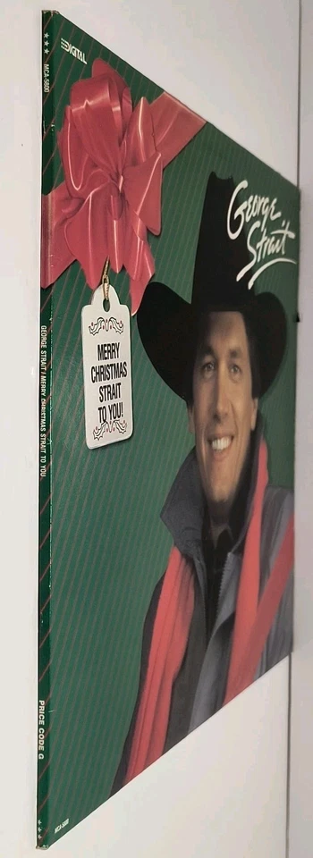 GEORGE STRAIT - Merry Christmas Strait To You. 1986 (MCA-5800) Vintage  - Image 3 of 4