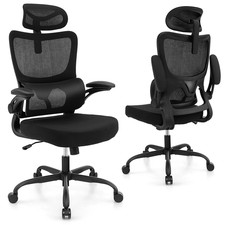Ergonomic Mesh Office Chair, Adjustable Lumbar High Back DeskChair 3D Headrest