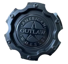 Matte Black Wheel Center Cap Hub Cap 5470-61397 for American Outlaw 1PC 