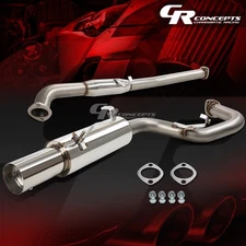 3.5" MUFFLER ROUND TIP CATBACK RACE EXHAUST SYSTEM FOR 85-87 TOYOTA COROLLA AE86