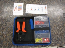 PRECIVA Professional Hand Crimper Plisers Set HSC8 6-4A w/ Case- Excellent- HQ7