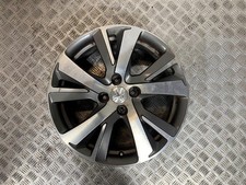 13-19 PEUGEOT 2008 17" INCH 4 STUD 10 SPOKE ALLOY WHEEL 6.5JX17 (SCRATCHED)