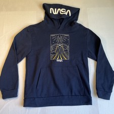NASA Pullover Hoodie Sweatshirt XL 14-16 Navy